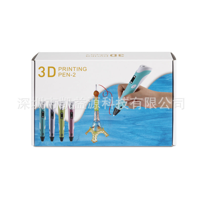 3D Printing Pen V2S New 2 Generation Upgraded PLA3d Stereo Printing Pen 5v 2A