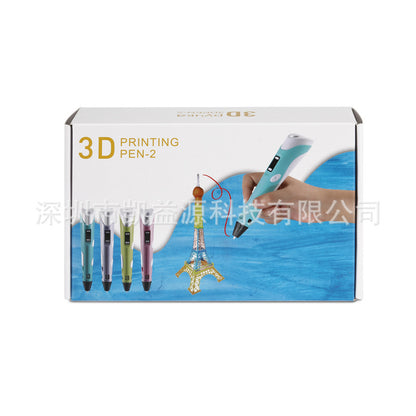 3D Printing Pen V2S New 2 Generation Upgraded PLA3d Stereo Printing Pen 5v 2A