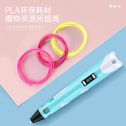 3D Printing Pen V2S New 2 Generation Upgraded PLA3d Stereo Printing Pen 5v 2A