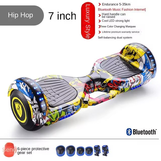 Adult Electric Self-balancing Swing Car 7-inch Children&#039;s Two-wheel Intelligent Electric Balance Car With Armrest