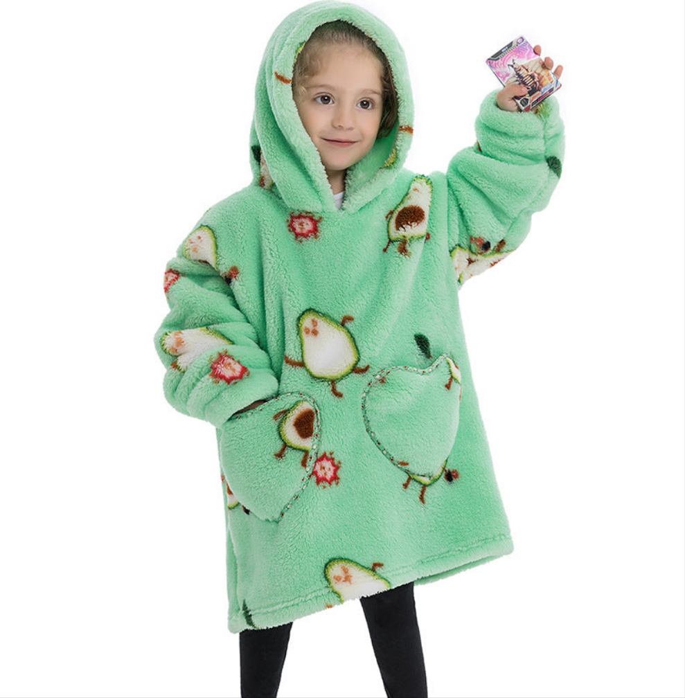 Blanket Hoodie Wearable Blanket Sweatshirt Oversized Insulated Pullover Sweatshirt Sweatshirt Kids