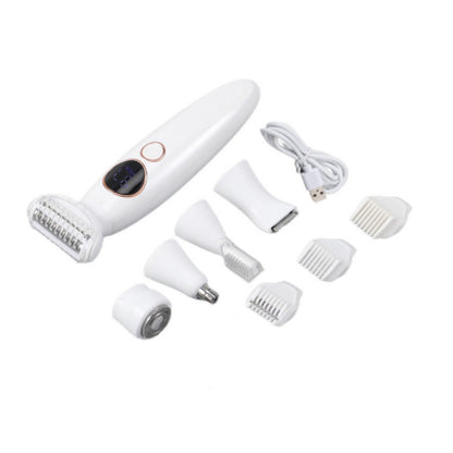 Amazon New Multifunctional Women&#039;s Hair Shaving Full Body Waterproof Type-C Rechargeable Hair Epilator Lithium Battery Digital Display