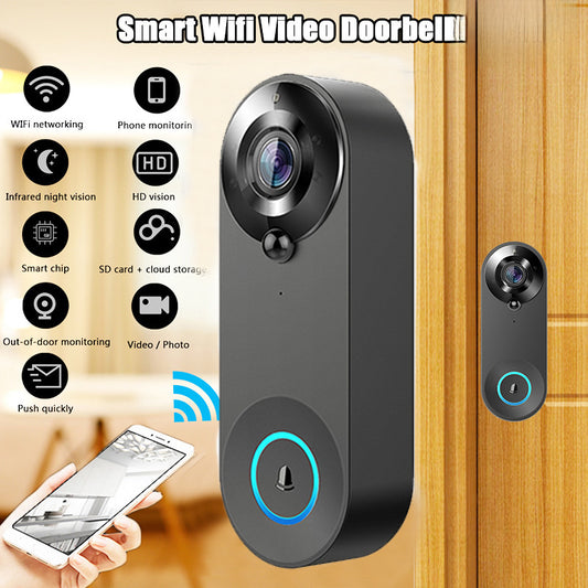 Graffiti Smart Home Visual Doorbell Tuya Wireless Remote Home Video Voice Intercom WIFI Doorbell