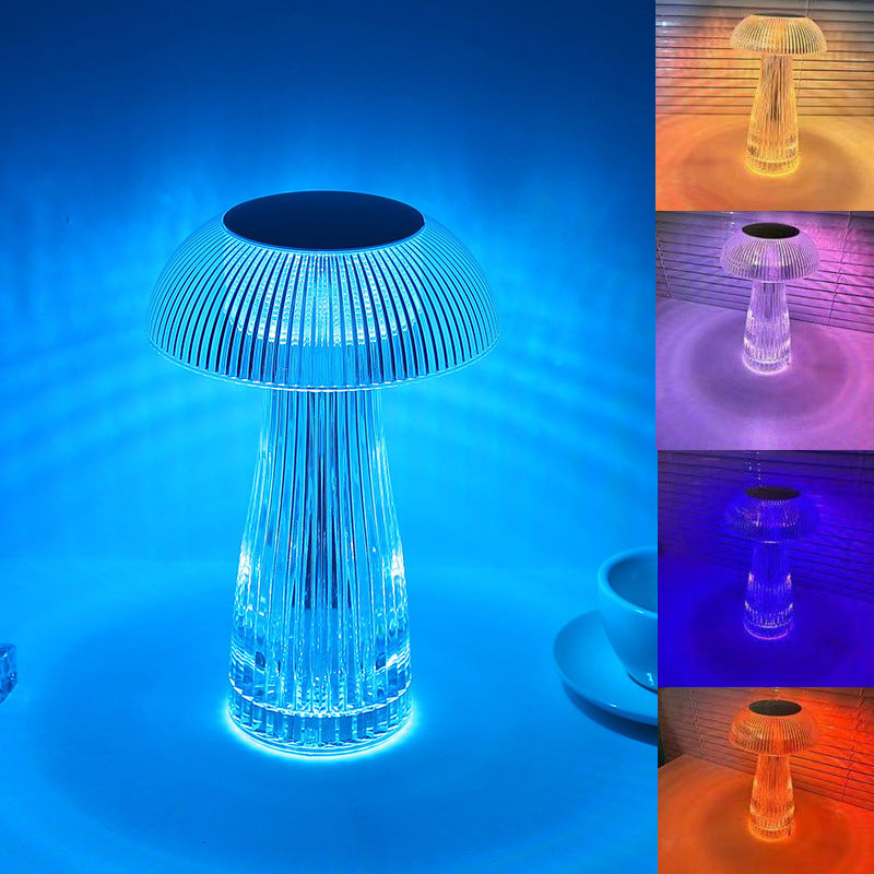 Creative Table Lamp Net Red Rose Crystal Table Lamp Light Luxury Atmosphere Lamp Pat Lamp Advanced Sense Charging Nightlight