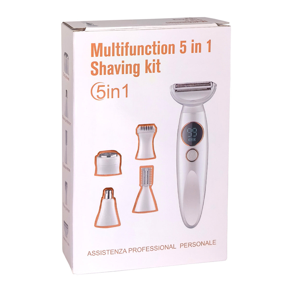 Amazon New Multifunctional Women&#039;s Hair Shaving Full Body Waterproof Type-C Rechargeable Hair Epilator Lithium Battery Digital Display