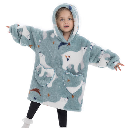 Blanket Hoodie Wearable Blanket Sweatshirt Oversized Insulated Pullover Sweatshirt Sweatshirt Kids