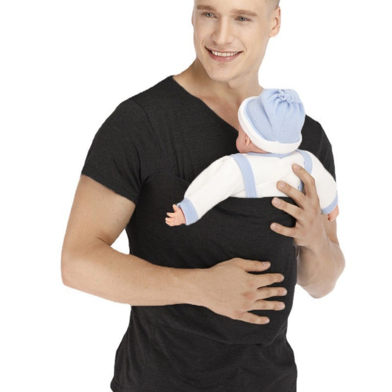 Kangaroo Dad Kangaroo Mom Multifunctional Clothes Comfort Shirt T-shirt Vest