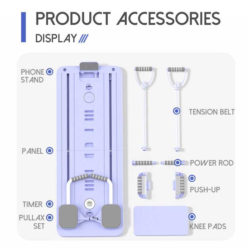 Multifunctional Fitness Web With Pole With Mobile Phone Bracket Fitness Board Exercise Pilates Yoga Fitness Equipment