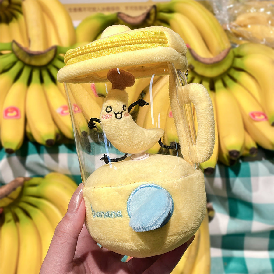 Cross-border Internet Celebrity Doll Plush Toy Carrot Fruit Juicer Rotating Fun High-value Draw Rope