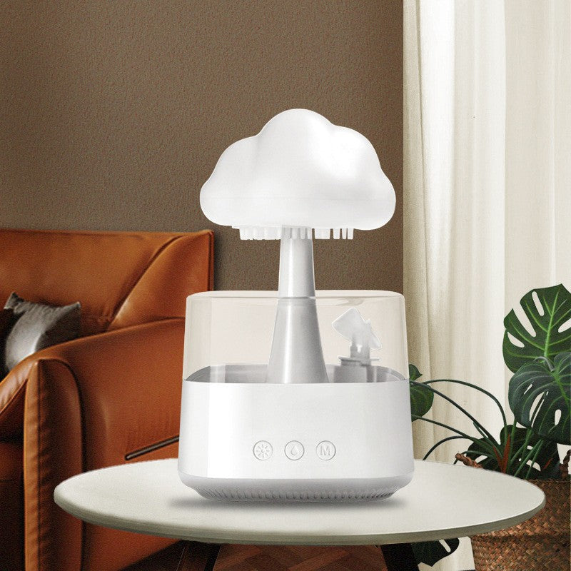 Raindrop Humidifier Essential Oil Household Wood Grain Volume Cross-Border Rain Mushroom Aromatherapy Cloud Lamp Bedroom Fog