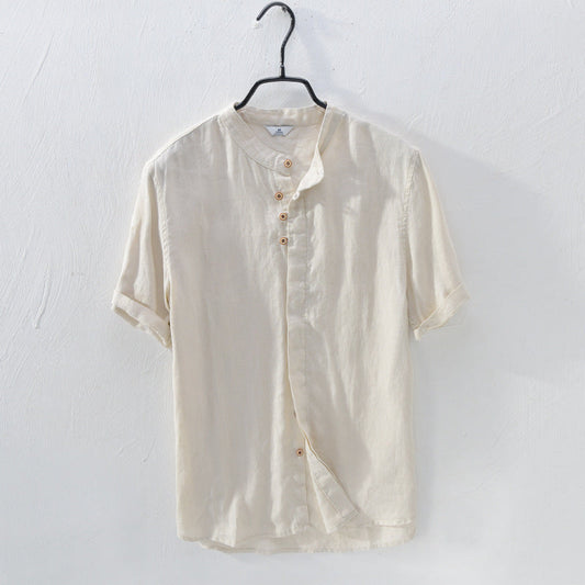 Men style pure linen shirts