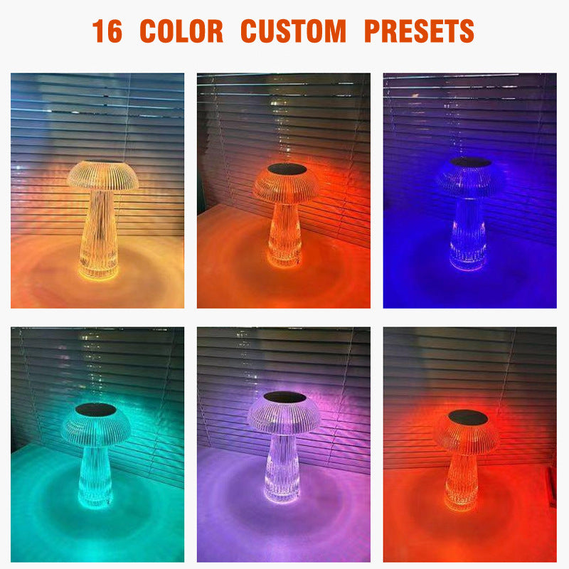 Creative Table Lamp Net Red Rose Crystal Table Lamp Light Luxury Atmosphere Lamp Pat Lamp Advanced Sense Charging Nightlight