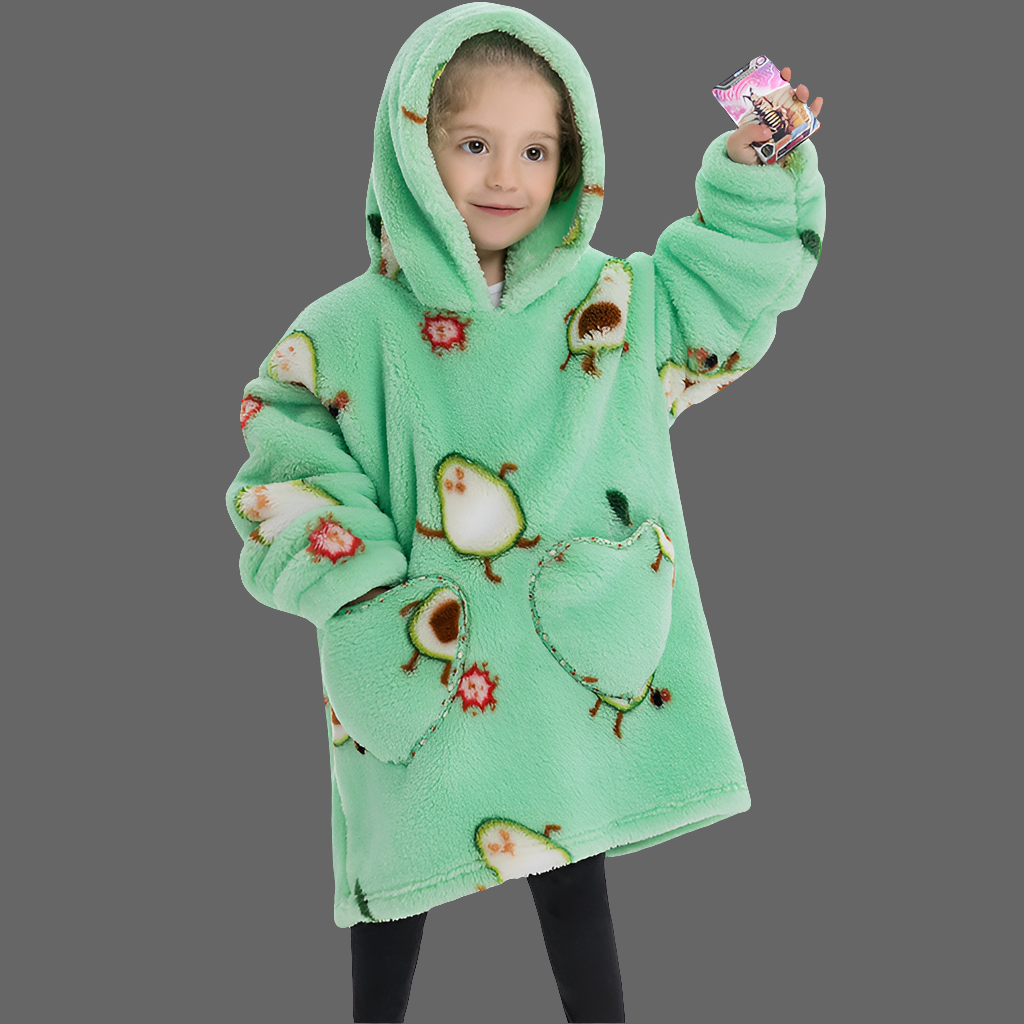 Blanket Hoodie Wearable Blanket Sweatshirt Oversized Insulated Pullover Sweatshirt Sweatshirt Kids